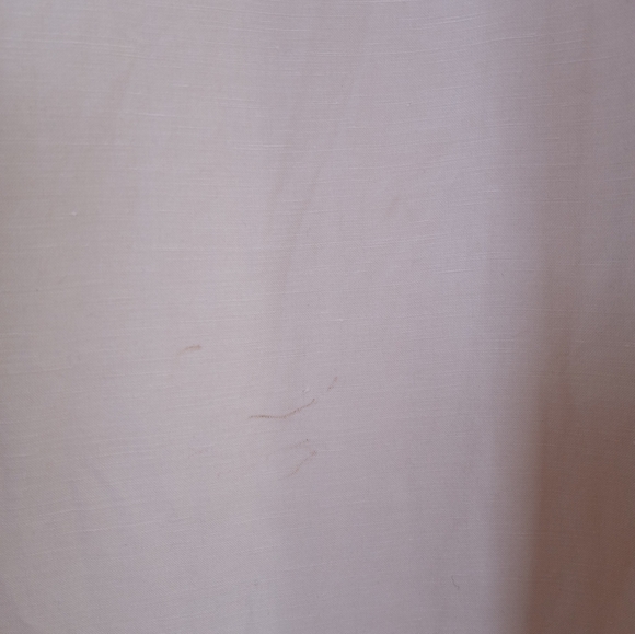 Banana Republic Silk Linen Classic Lightweight Preppy Cream Wide Leg Pant 8P - Picture 3 of 10